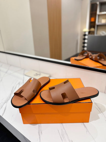 Hermès Classic Leather Slippers