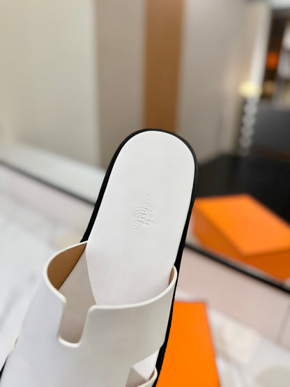 Hermès Classic Leather Slippers