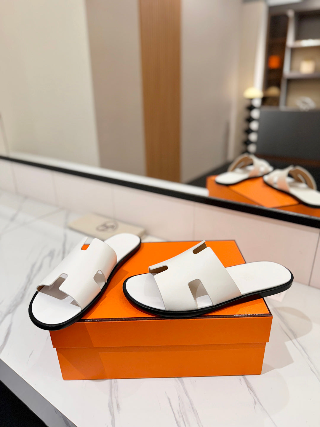 Hermès Classic Leather Slippers