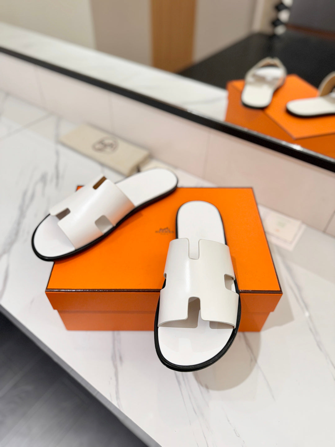 Hermès Classic Leather Slippers