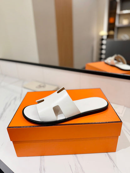 Hermès Classic Leather Slippers