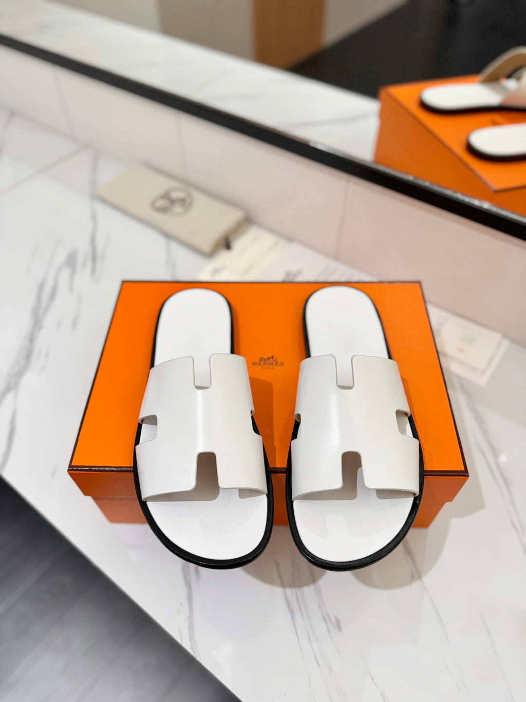 Hermès Classic Leather Slippers