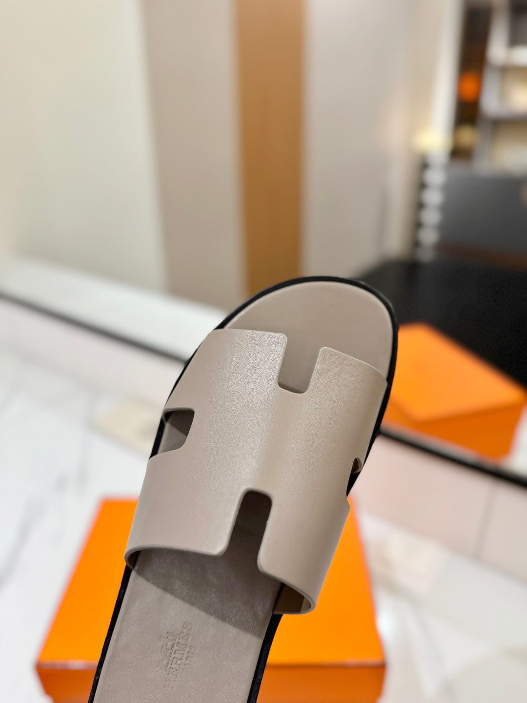 Hermès Classic Leather Slippers