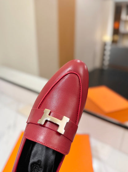 Hermès Classic Women's Leather Loafers