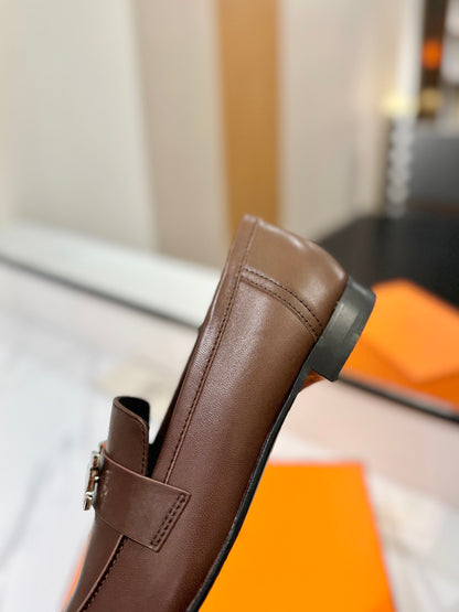 Hermès Classic Women's Leather Loafers