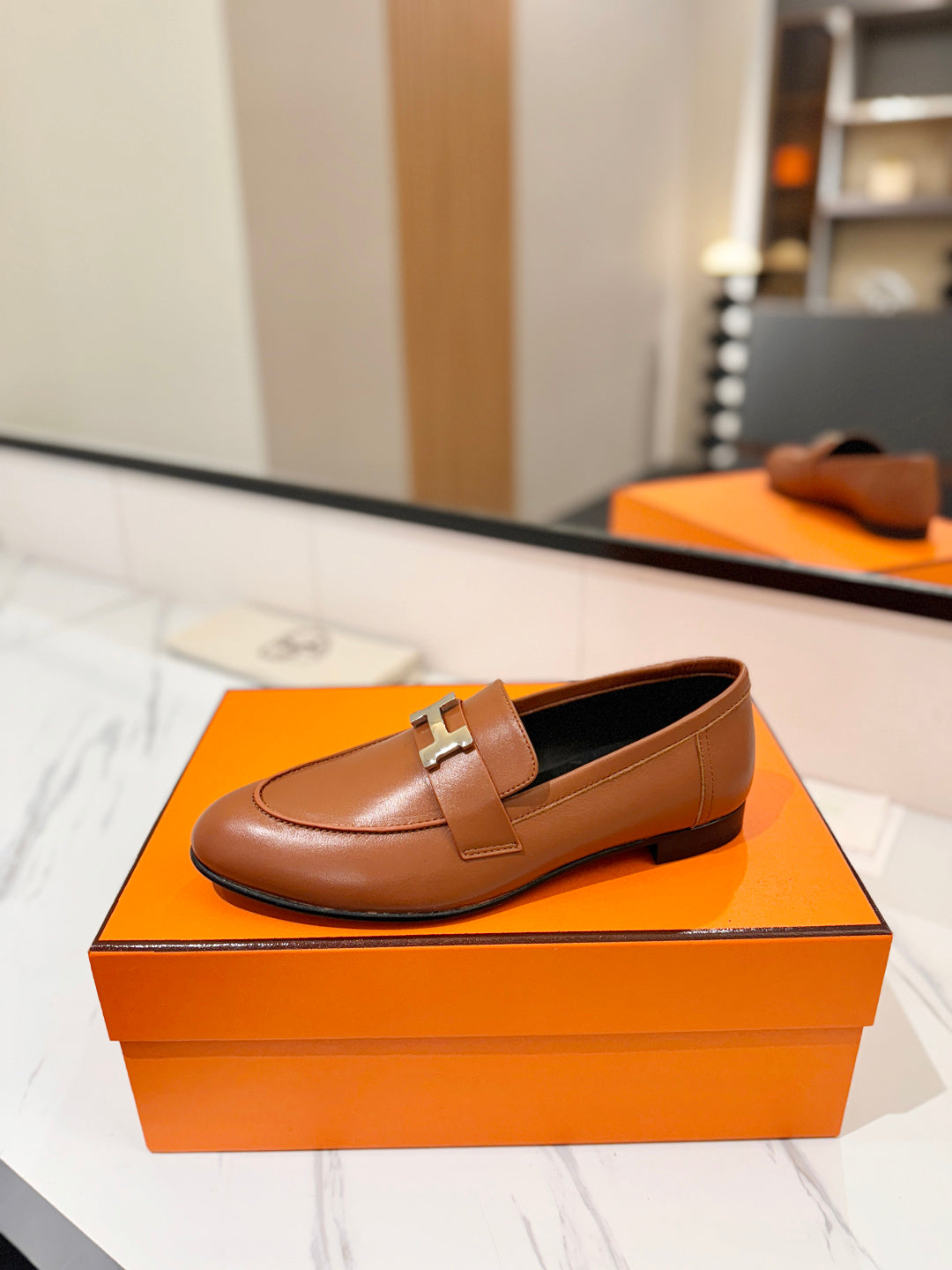 Hermès Classic Women's Leather Loafers