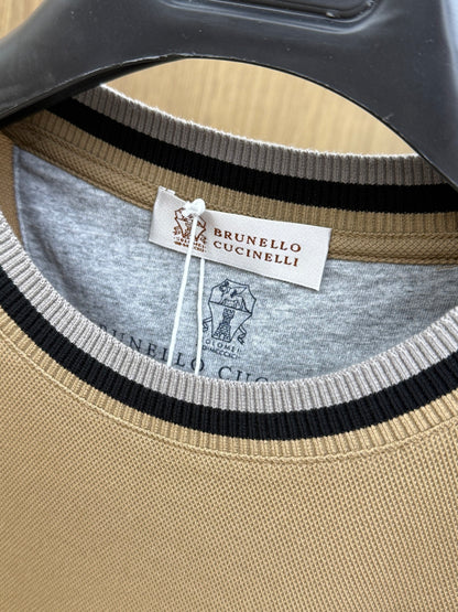 Brunello Cucinelli Men's Casual Short-Sleeve T-Shirt – 2026 Early Spring Collection