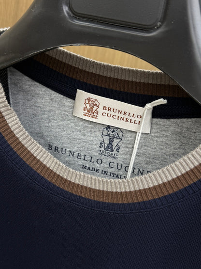 Brunello Cucinelli Men's Casual Short-Sleeve T-Shirt – 2026 Early Spring Collection