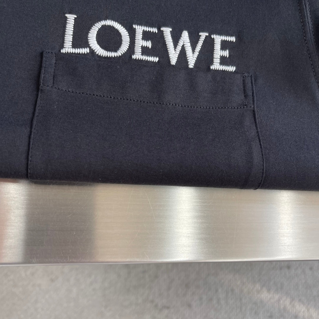 Loewe Pocket Embroidered Cotton T-Shirt