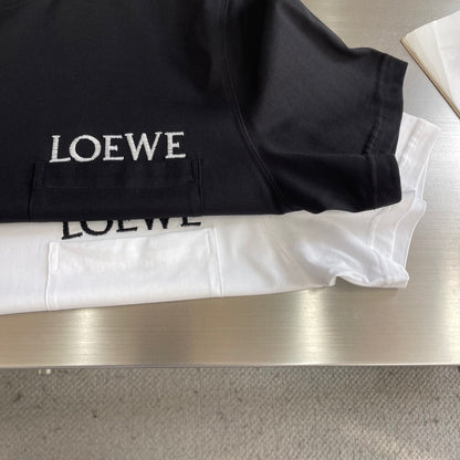 Loewe Pocket Embroidered Cotton T-Shirt