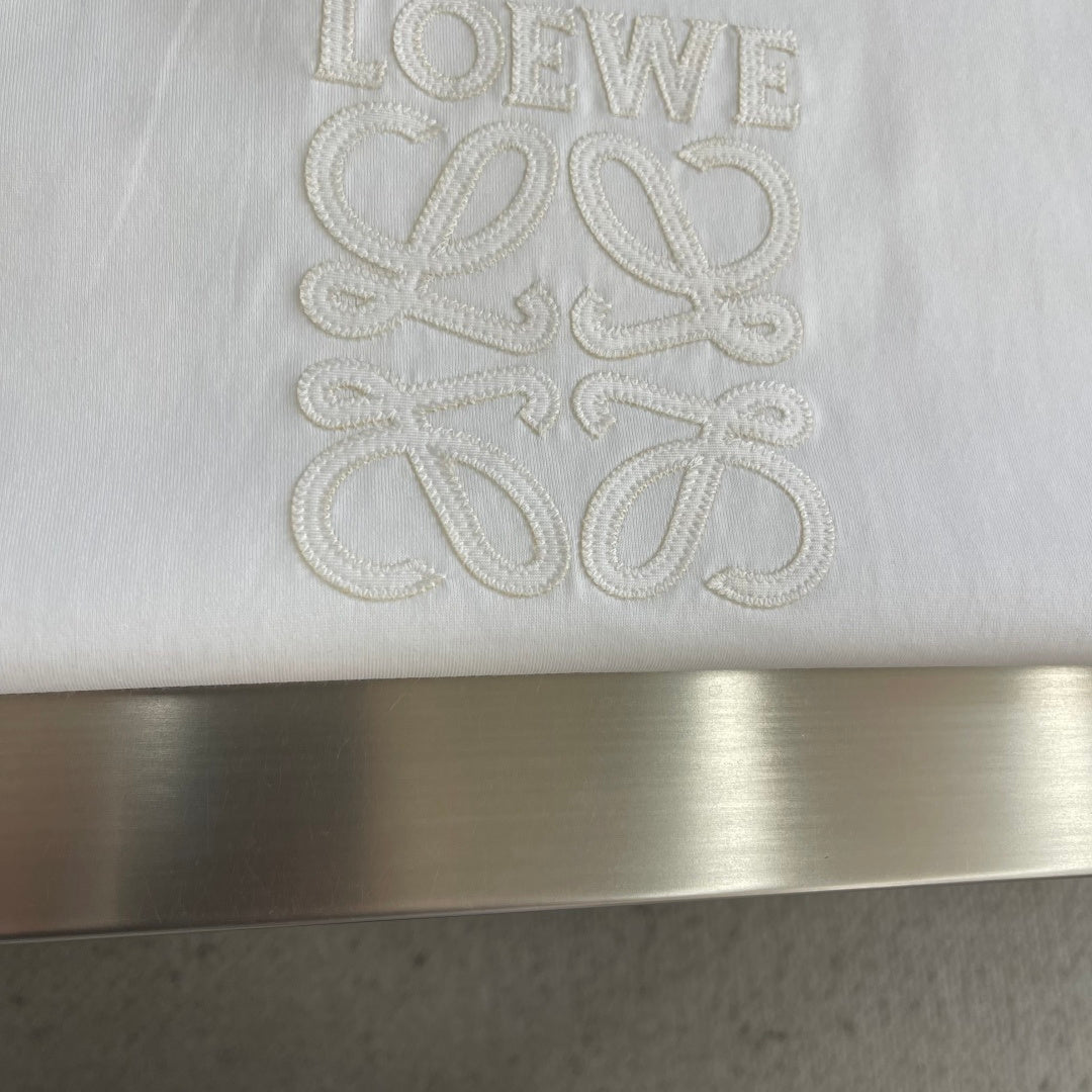Loewe Appliqué Embroidered Cotton T-Shirt