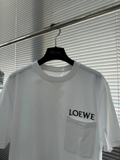 Loewe Pocket Embroidered Cotton T-Shirt