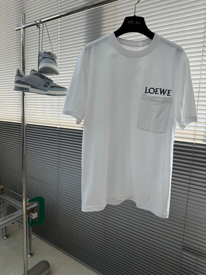 Loewe Pocket Embroidered Cotton T-Shirt