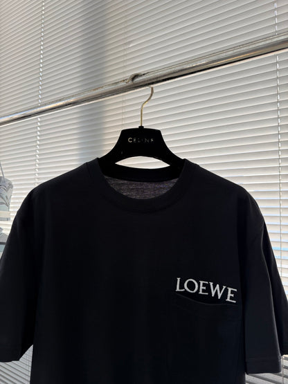 Loewe Pocket Embroidered Cotton T-Shirt