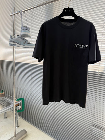 Loewe Pocket Embroidered Cotton T-Shirt