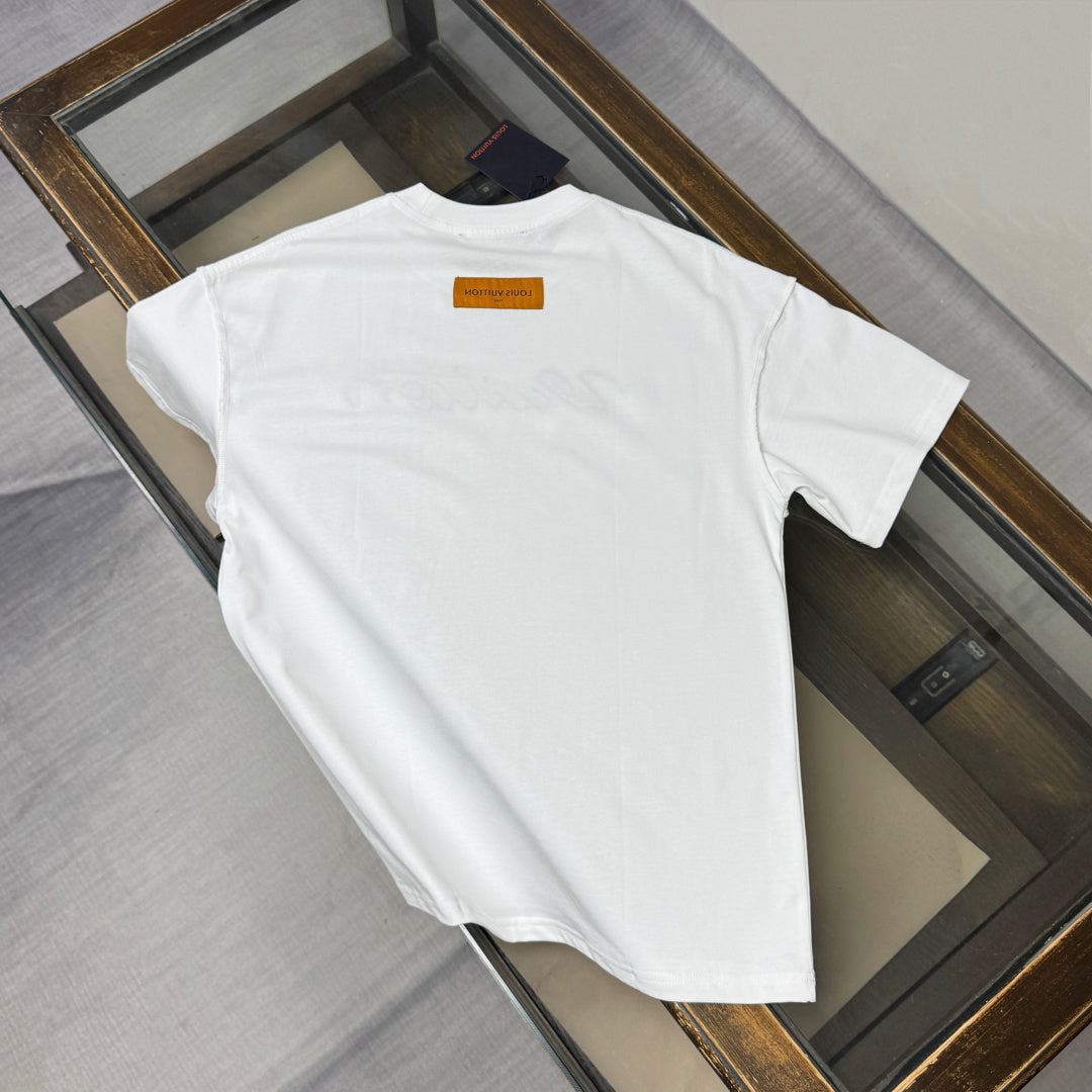 Louis Vuitton Embroidered Logo Oversized T-Shirt – Summer Collection – 26SS