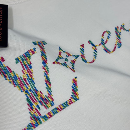 Louis Vuitton Embroidered Logo Oversized T-Shirt – Summer Collection – 26SS
