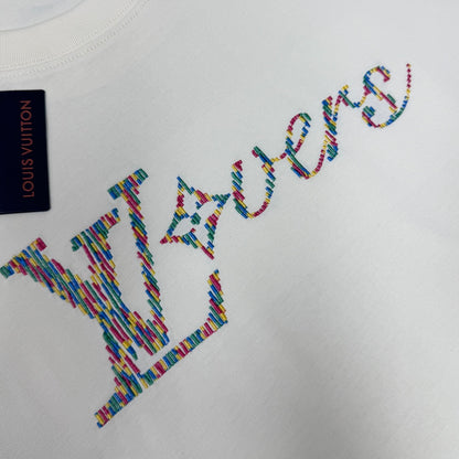 Louis Vuitton Embroidered Logo Oversized T-Shirt – Summer Collection – 26SS