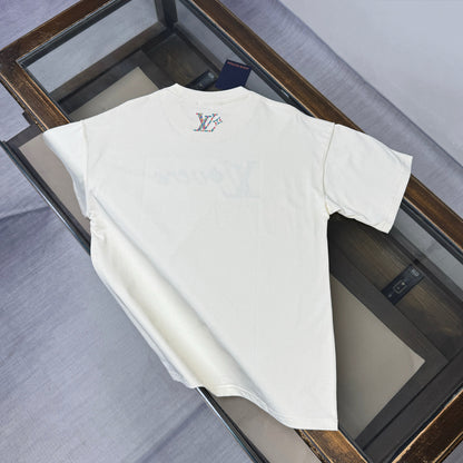 Louis Vuitton Embroidered Logo Oversized T-Shirt – Summer Collection – 26SS