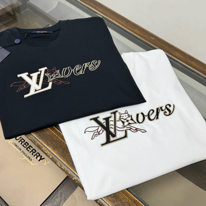 Louis Vuitton Embroidered Logo Oversized T-Shirt – Summer Collection – 26SS