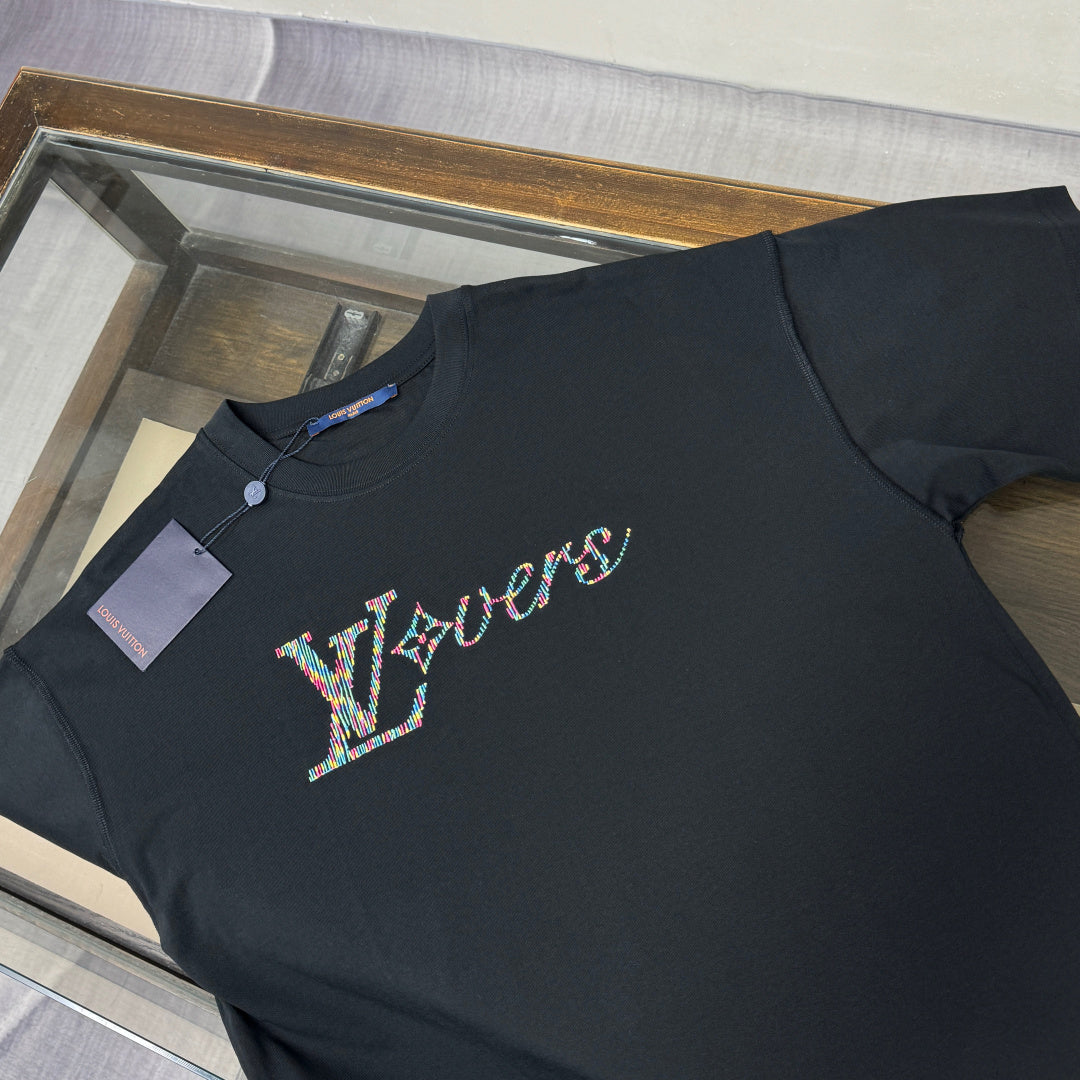 Louis Vuitton Embroidered Logo Oversized T-Shirt – Summer Collection – 26SS