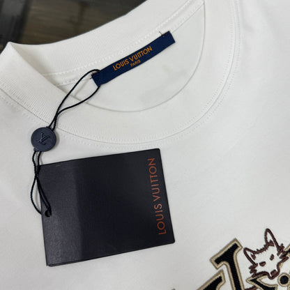 Louis Vuitton Embroidered Logo Oversized T-Shirt – Summer Collection – 26SS