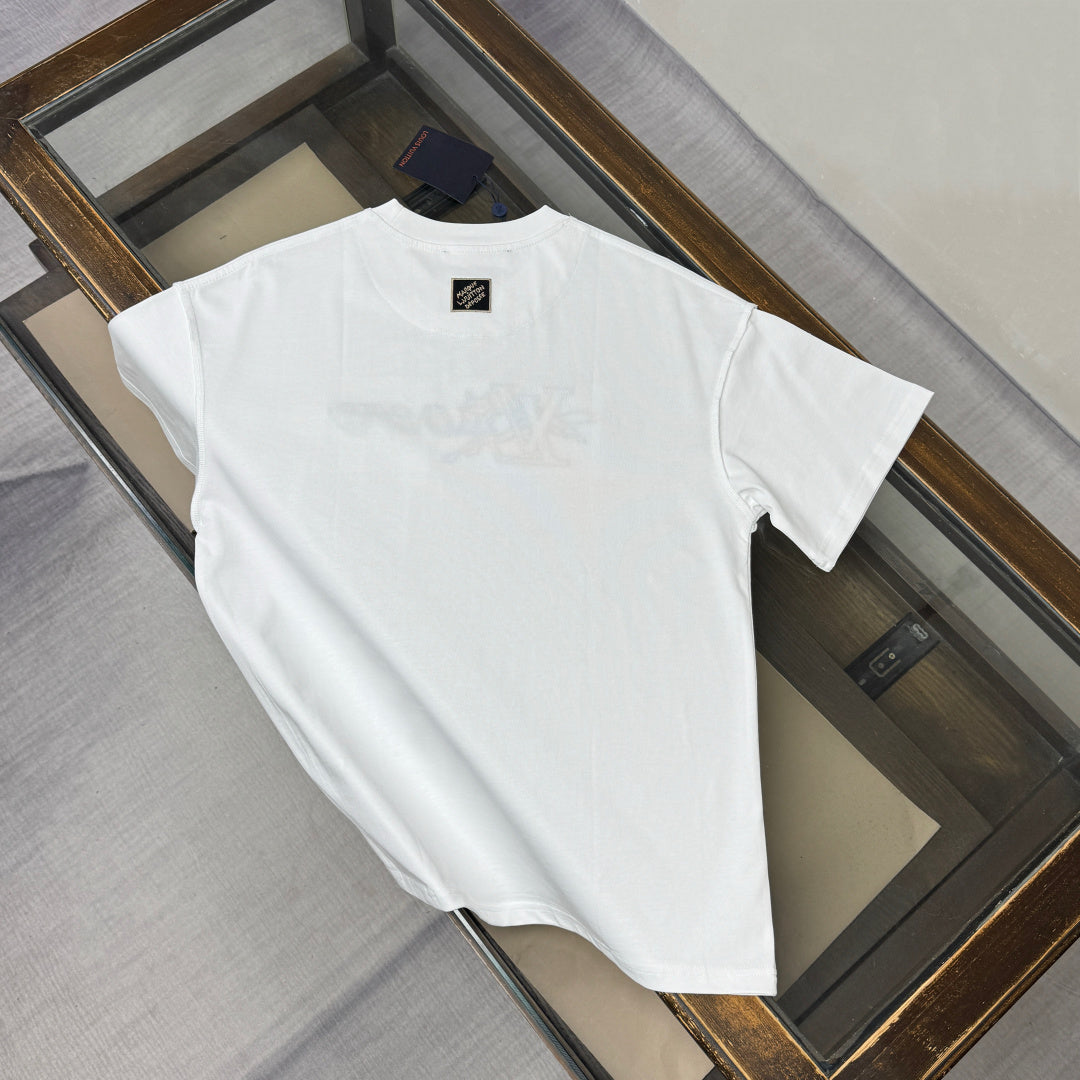 Louis Vuitton Embroidered Logo Oversized T-Shirt – Summer Collection – 26SS