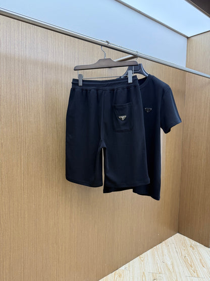 Prada Casual Short-Sleeved Shorts Set – Spring/Summer Collection