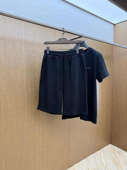 Prada Casual Short-Sleeved Shorts Set – Spring/Summer Collection