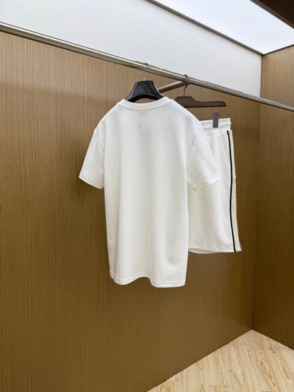 Moncler Leisure Short-Sleeve Shorts Set – Spring/Summer Collection