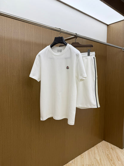 Moncler Leisure Short-Sleeve Shorts Set – Spring/Summer Collection
