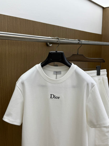 Dior Casual Short-Sleeved Shorts Set – Spring/Summer Collection