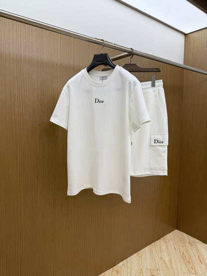 Dior Casual Short-Sleeved Shorts Set – Spring/Summer Collection