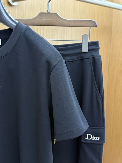 Dior Casual Short-Sleeved Shorts Set – Spring/Summer Collection
