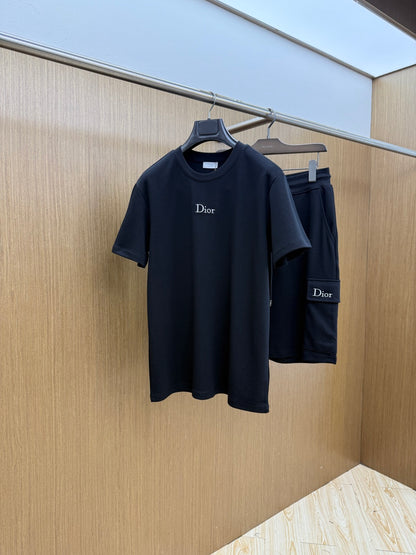 Dior Casual Short-Sleeved Shorts Set – Spring/Summer Collection