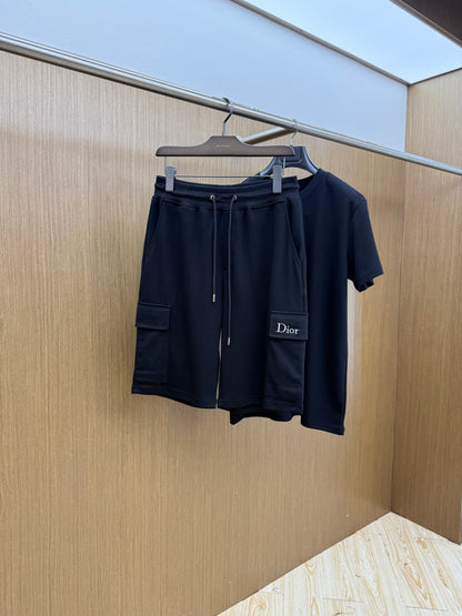 Dior Casual Short-Sleeved Shorts Set – Spring/Summer Collection