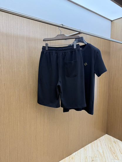 Loro Piana Casual Short-Sleeve Shorts Set – Spring/Summer Collection