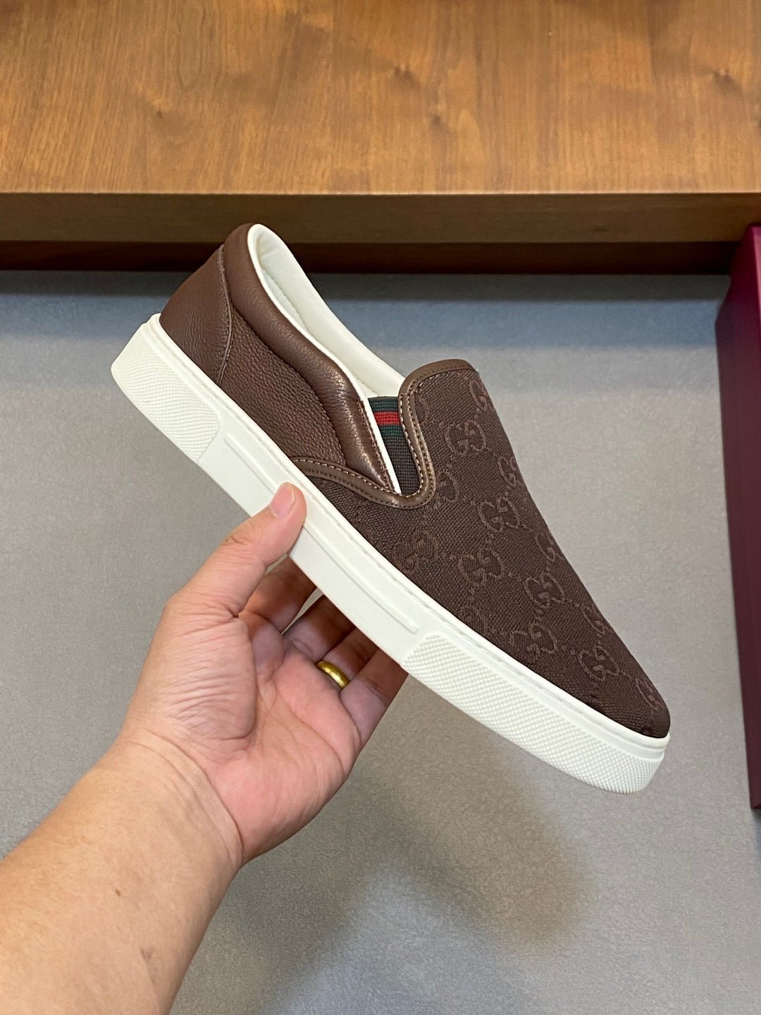 Gucci Nappa Leather Casual Sneakers