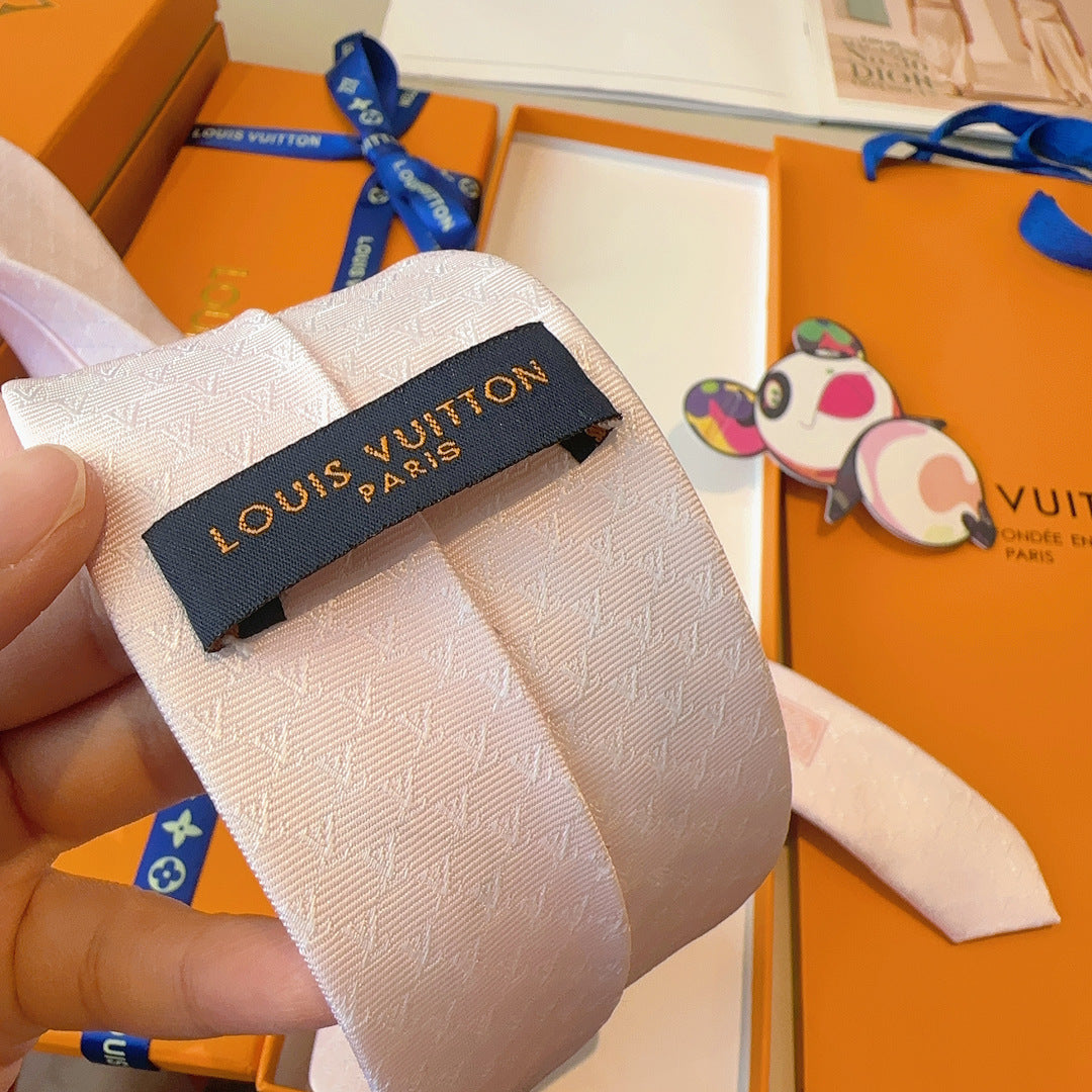 Louis Vuitton Fishnet Silk Tie