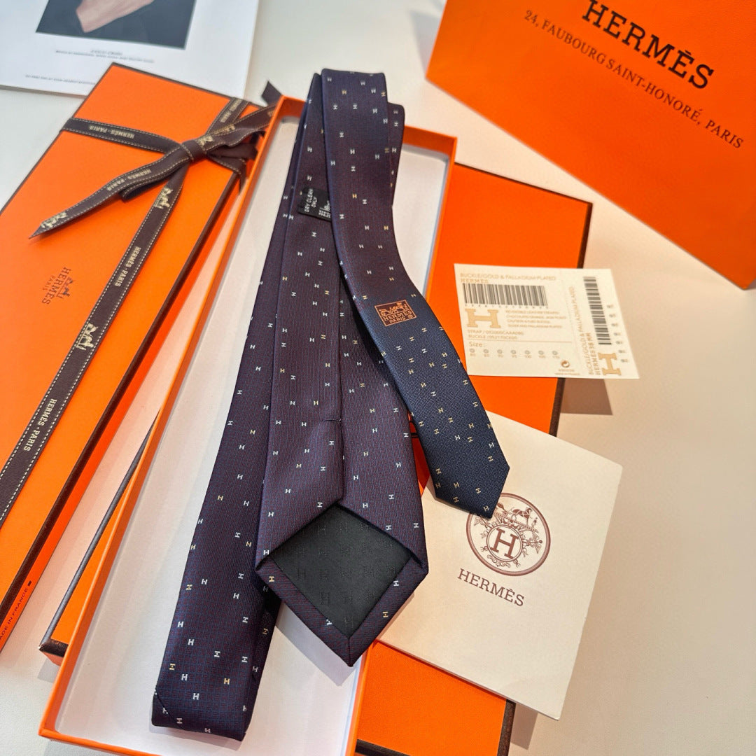 Hermès Philippe Mouquet 7cm Tie