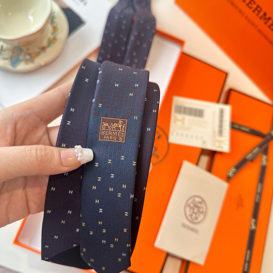 Hermès Philippe Mouquet 7cm Tie