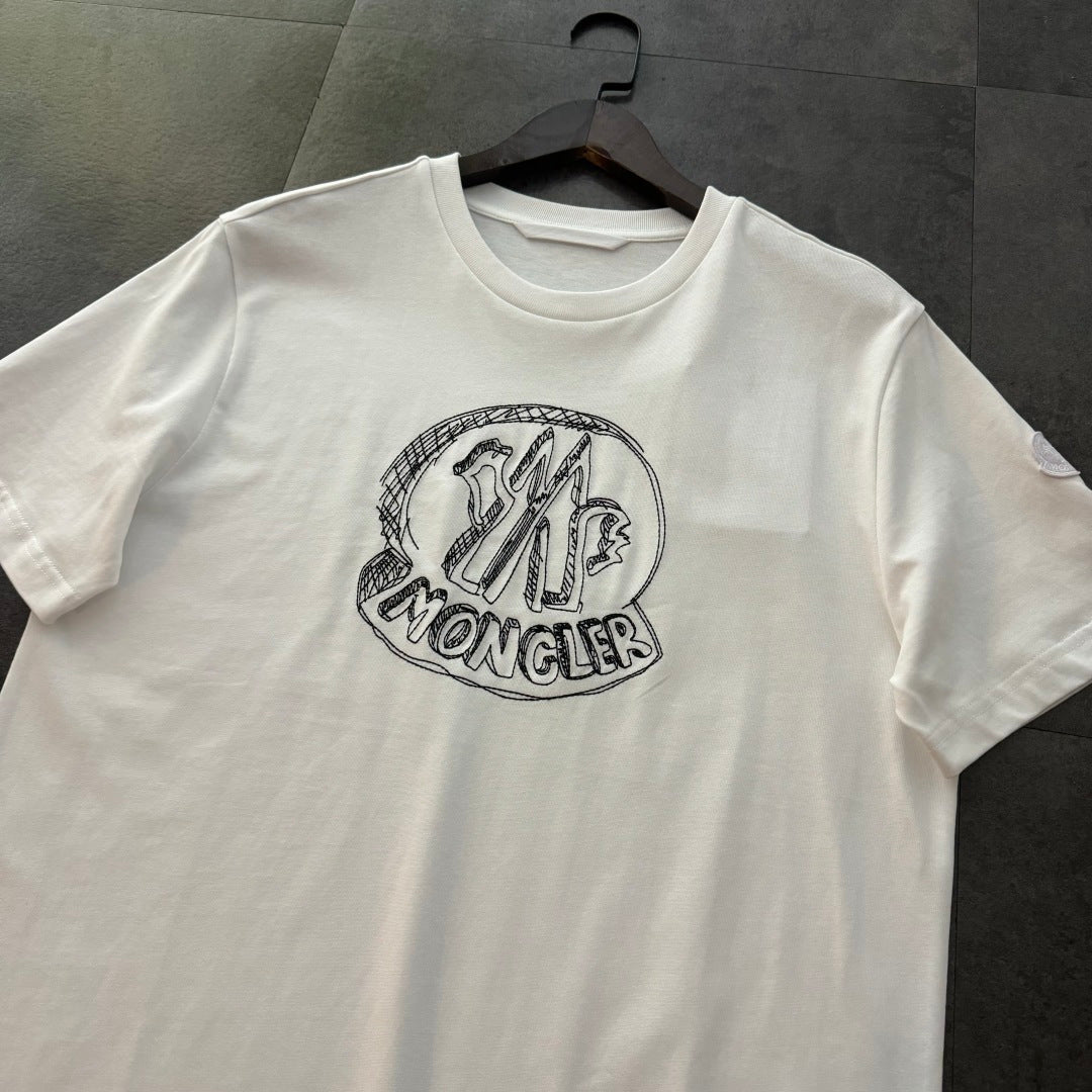 Moncler Letter Pattern Crewneck T-Shirt – 2026SS