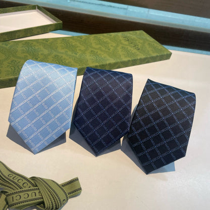 Gucci GG Logo Jacquard Silk Tie