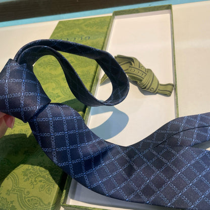 Gucci GG Logo Jacquard Silk Tie