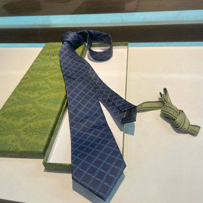 Gucci GG Logo Jacquard Silk Tie