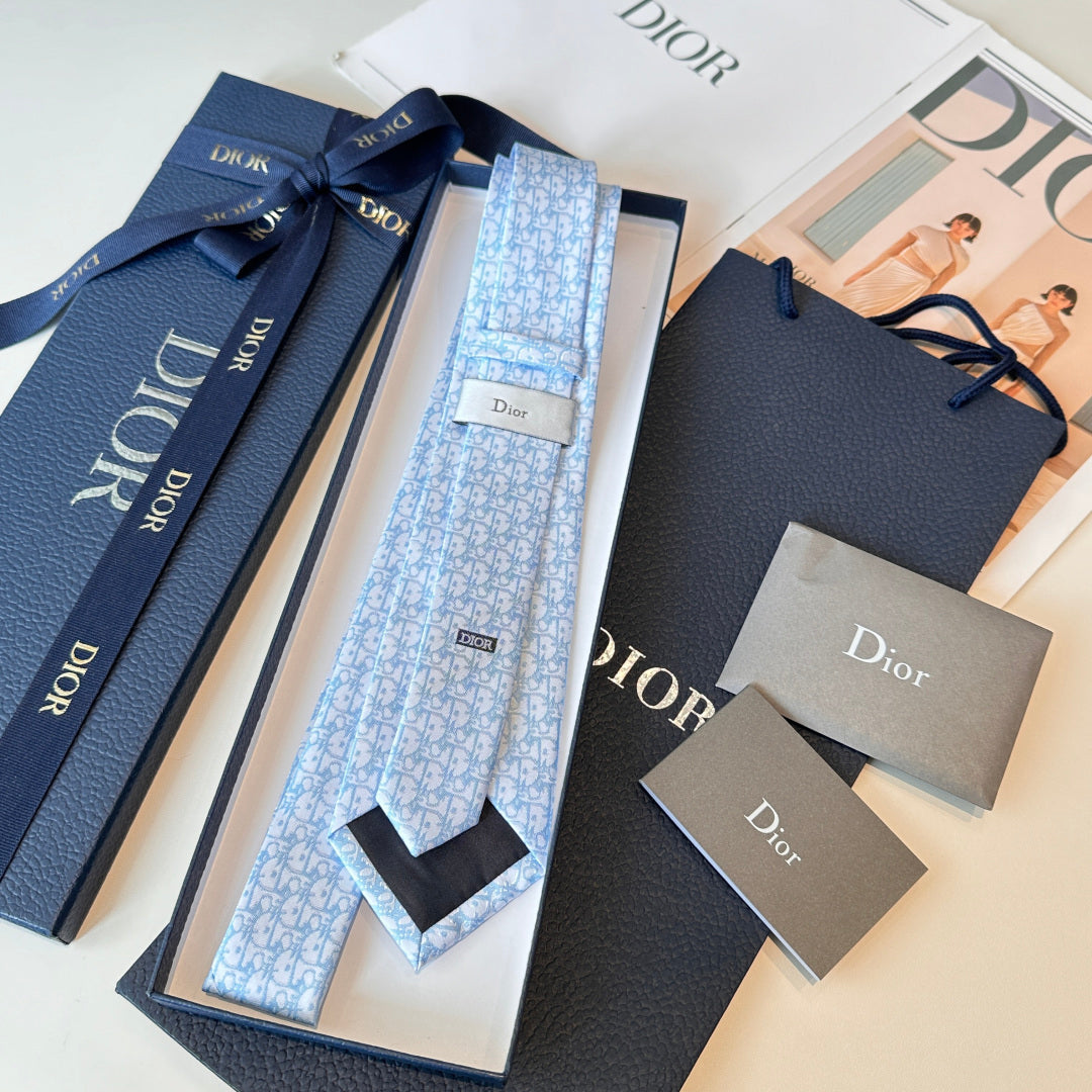 Dior Oblique Pixel Silk Tie