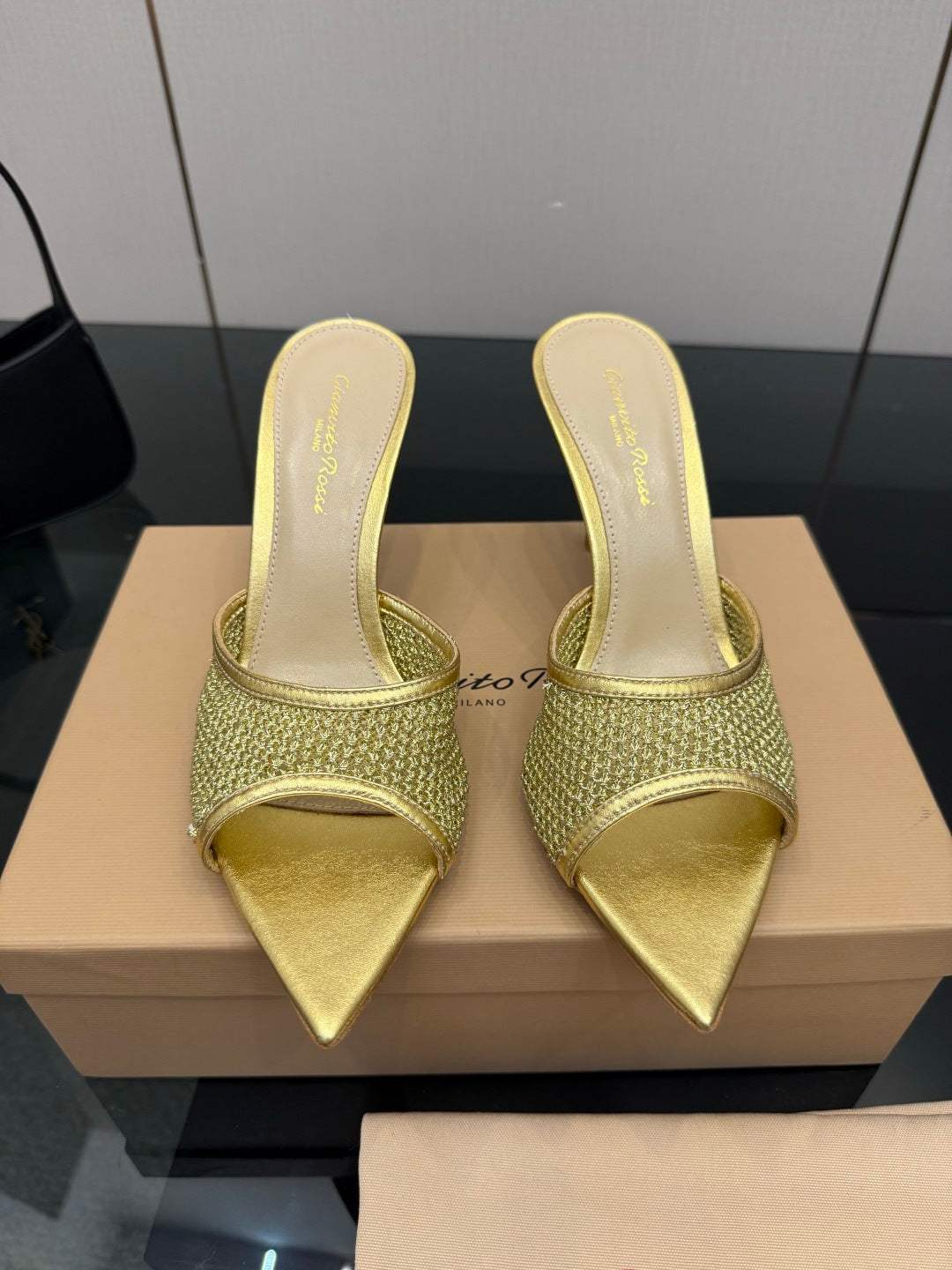 Gianvito Rossi Classic Pointed-Toe Embroidered Pumps