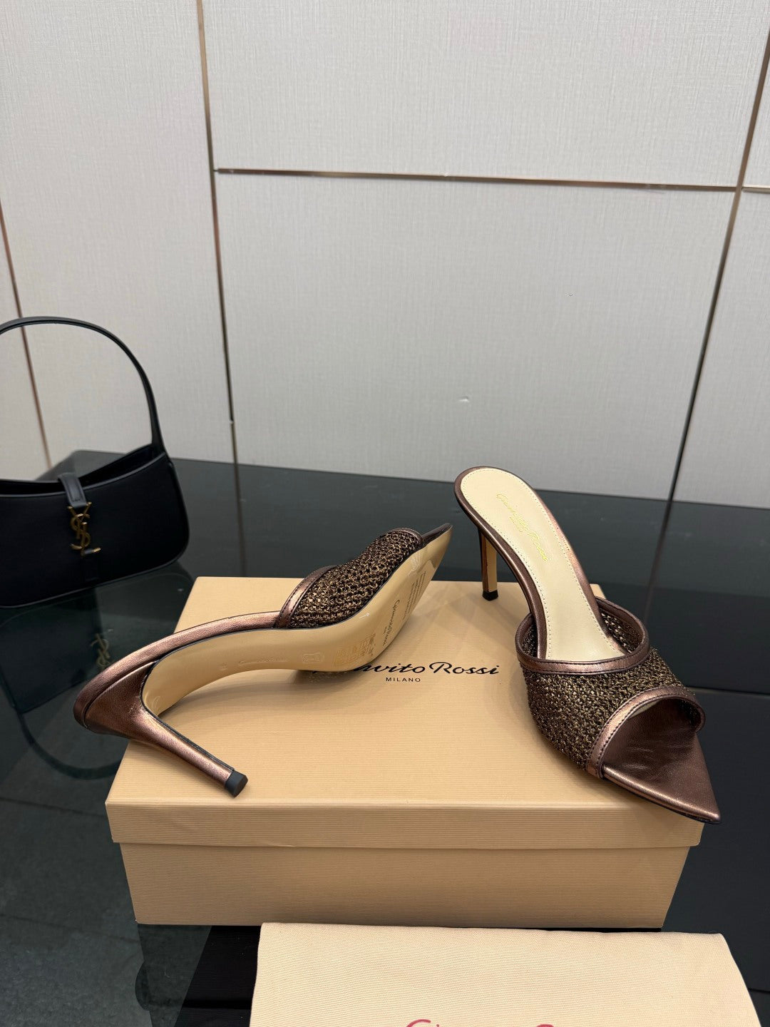 Gianvito Rossi Classic Pointed-Toe Embroidered Pumps