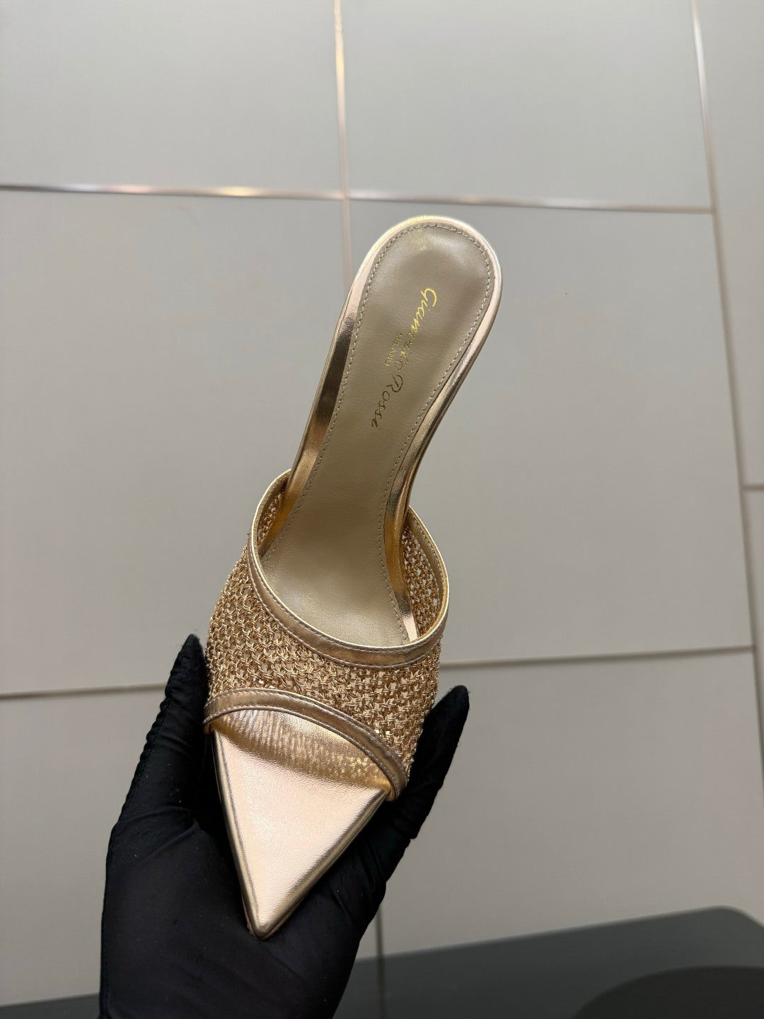 Gianvito Rossi Classic Pointed-Toe Embroidered Pumps