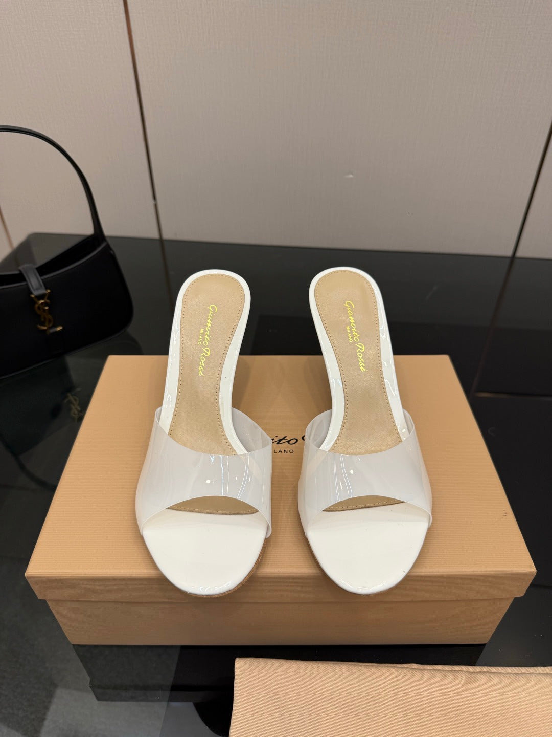 Gianvito Rossi Pointed-Toe Crystal Heeled Sandals – 2026SS